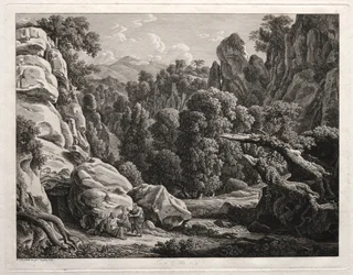 Paisagem Heroica: Paisagem com a Tentação de Cristo, 1799.