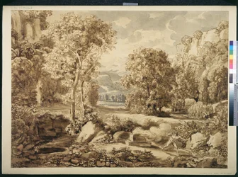 Paisagem com os sacrifícios de Caim e Abel