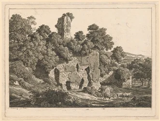 Paisagem - Ruínas da Villa de Ventidio Basso em Tivoli
