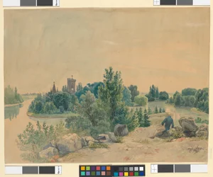 O castelo de Franzensburg em Laxenburg