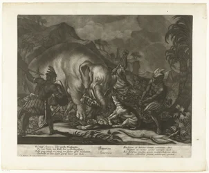 Caça ao elefante América (título no objeto)