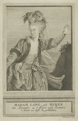 Aloisia Lange, nascida Weber 1760-1839 como Zemire, 1784.