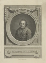 Retrato de Moses Mendelssohn 1729-1786, 1772.