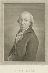 Retrato do poeta e escritor Christoph Martin Wieland 1733-1813, 1797.