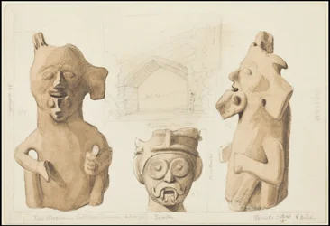 Uma coleção de obras de arte originais de Waldeck sobre a Mesoamérica, Caixa 3 de 22