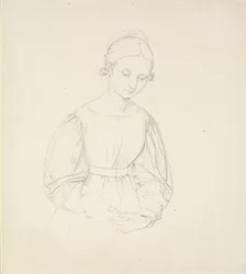 Retrato da esposa do artista, Nina, c1830