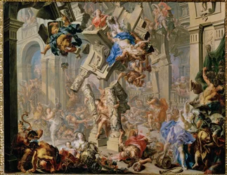 "A vingança de Sansão" (óleo sobre tela)