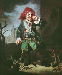 Retrato de Clemens Perkeo, tolo no Tribunal de Heidelberg