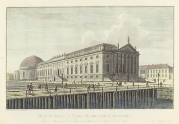 A Opera House, Berlim (gravura em cobre)