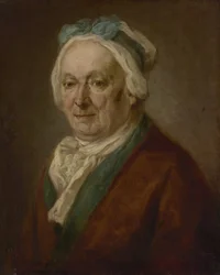 Retrato de um homem com uma touca de dormir
