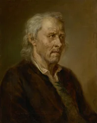 Retrato de um velho com cabelos brancos