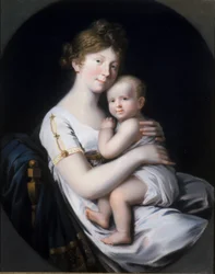 Princesa Luise da Prússia com o príncipe herdeiro Frederico Guilherme IV, 1796