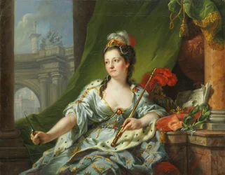 A Musa Melpomene (as nove musas, 1771)