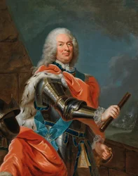 Retrato de Guilherme VIII, Landgrave de Hesse-Kassel 1682-1760.