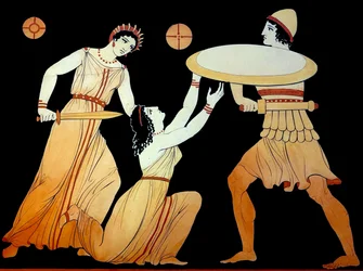 Cena clássica c.1796 (Gravura em Placa de Cobre)
