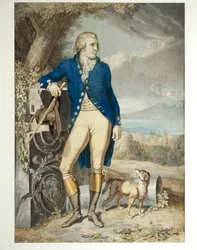 Retrato de Johann Wolfgang von Goethe no campo
