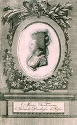 Retrato da Grã-duquesa Maria Feodorovna Sophie Dorothea de Württemberg 1759-1828, 1781