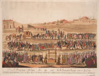 A entrada do sultão Selim III no Girding the Saber em 13 de abril de 1789, 1789