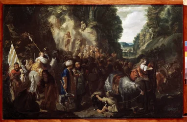 "A Pregação de São João Baptista Pintura de Johann Hulsman (século XVII) 1635 Museu do l