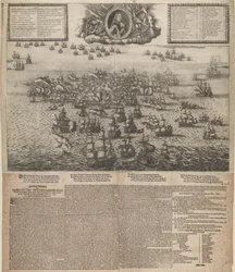 A Batalha de Køgebugt em julho de 1677