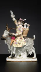 Figura de Meissen do alfaiate galês, final do século 19-20 (porcelana)