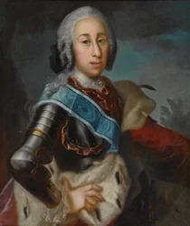 Clemente François De Paule, príncipe de BAVIERE - Clemente Francisco da Baviera (1722-1770) - Johann Jonas Michael (c. 1715-1791). Óleo sobre tela