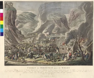 Batalha de Duernstein 1805 (gravura e água-tinta)