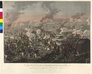 Batalha de Hohenlinden (Linden) em 3 de dezembro de 1800 (gravura e água-tinta)