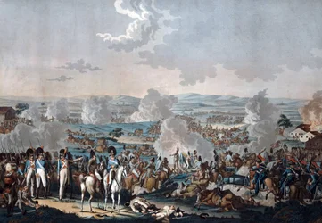 A Batalha de Wagram (1809) - Rugendas, Johann Lorenz, o Jovem (1775-1826) - Aquatint - 52,8x63,4 - Coleção Privada