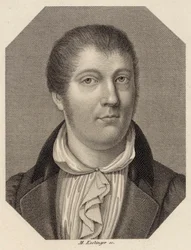 Retrato do violinista e compositor Louis Spohr 1784-1859, 1820.