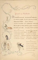 Folhas de Versos: Priamel vom Schuldenbot, final do século XVIII - início do século XIX.