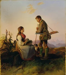 caçador e menina