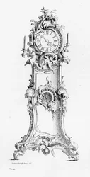 Design para um relógio Longcase, c.1750