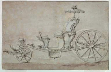Desenho, Projeto de um Cabriolet, antes de 1750