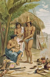 Casa da Índia no Leste do Brasil, de &39;The History of Mankind&39;, do Prof. Friedrich Ratzel, pub. em 1904