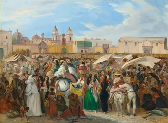 Mercado da Independência, Lima, 1843