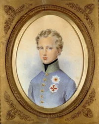 Retrato do Duque de Reichstadt (1811-1832), filho de Napoleão I e Marie Louise da Áustria Pintura de Johann Nepomuk Ender (1793-1854) 1830 Coleção particular - Retrato do Duque de Reichstadt (1811-1832), filho de Napoleão I e Marie Louise da Austrália