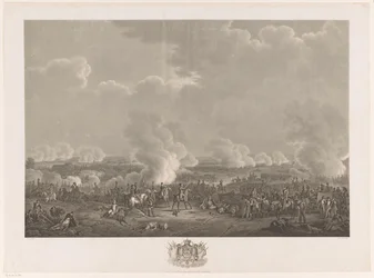Batalha de Waterloo, 1815
Doze pratos da chegada e inauguração de William I em Bruxelas e as batalhas de Quatre-Bras e Waterloo em 1815 (título da série)