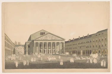 Vista do Teatro Real em Bruxelas