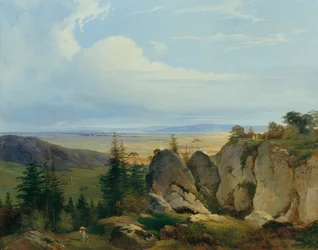 O Wiener-Neustädter Heide visto de Wetzelsdorf