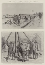 Com as forças aliadas na China