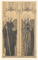São Benedito e São Filipe
Obras da colecção dos irmãos Boisserée (título da série)
Galerie des Frères Boisserée (título da série)