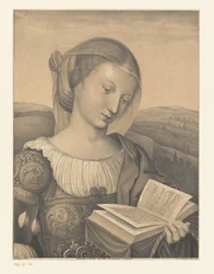 Santa Catarina com livro
Obras da colecção dos irmãos Boisserée (título da série)
Galerie des Frères Boisserée (título da série)