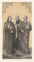 São João, Mateus e Pedro
Obras da colecção dos irmãos Boisserée (título da série)
Galerie des Frères Boisserée (título da série)