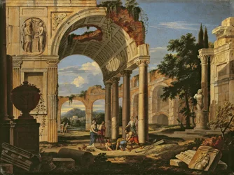 Paisagem com ruínas, 1673