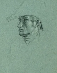 Estudo principal para "Retorno do Imperador Franz de Pressburg"