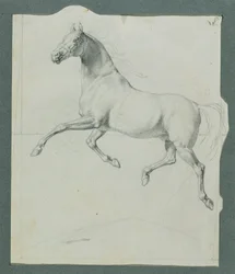 Estudo do cavalo sobre "Rüdiger e Angelika