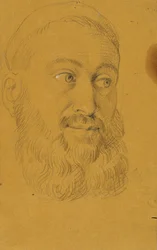 Estudo do retrato de Rudolf von Habsburg e do padre