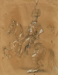 Theodor Aron de Bistra a cavalo