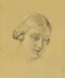 Estudo de retrato feminino